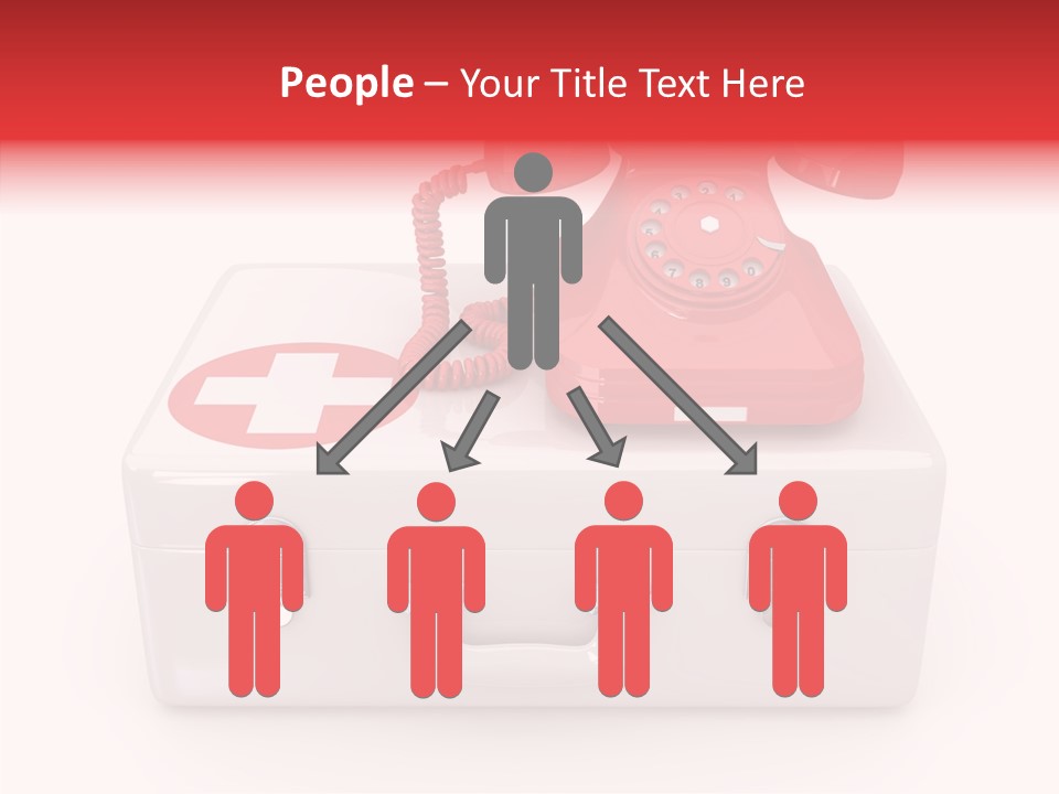 Red Render Isolated PowerPoint Template