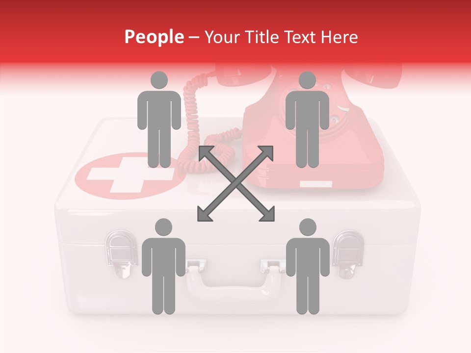 Red Render Isolated PowerPoint Template