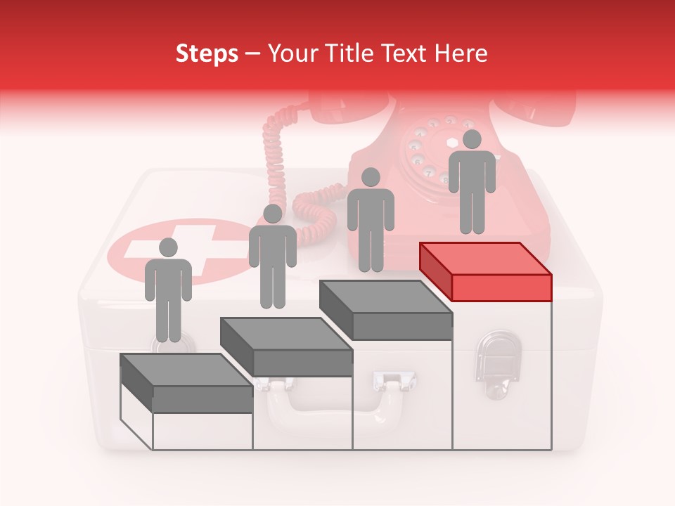 Red Render Isolated PowerPoint Template