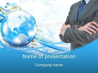 Confidence Planet Person PowerPoint Template