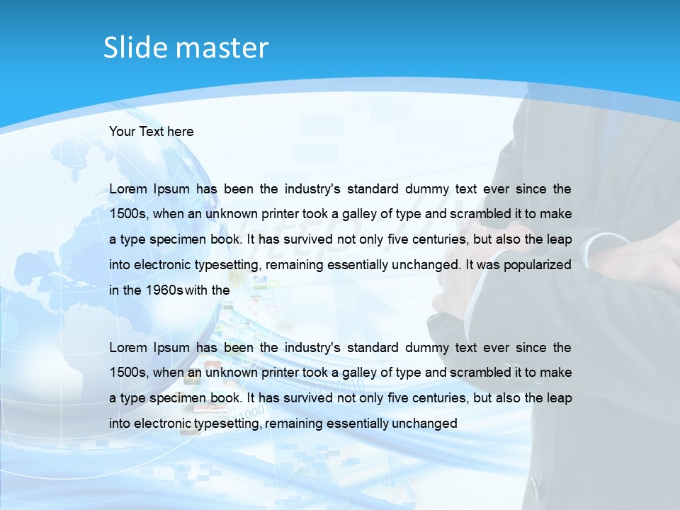 Confidence Planet Person PowerPoint Template