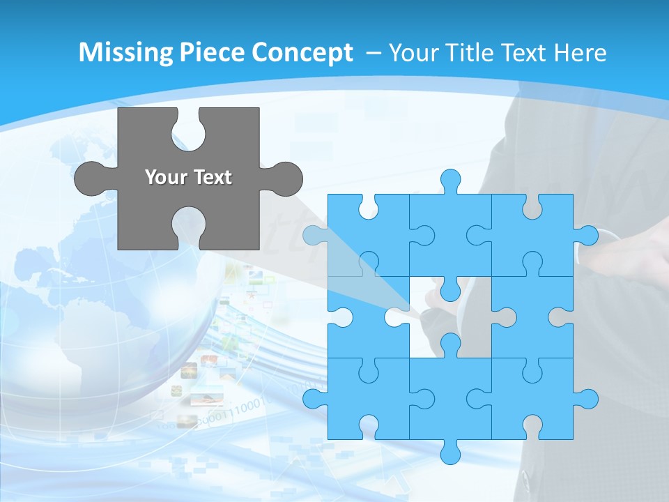 Confidence Planet Person PowerPoint Template