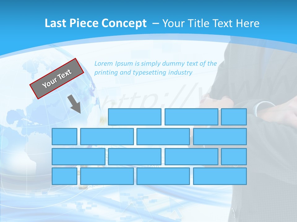 Confidence Planet Person PowerPoint Template