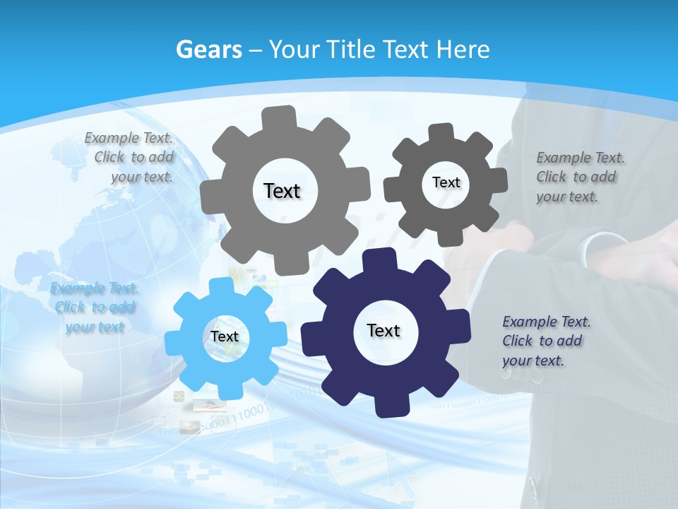 Confidence Planet Person PowerPoint Template