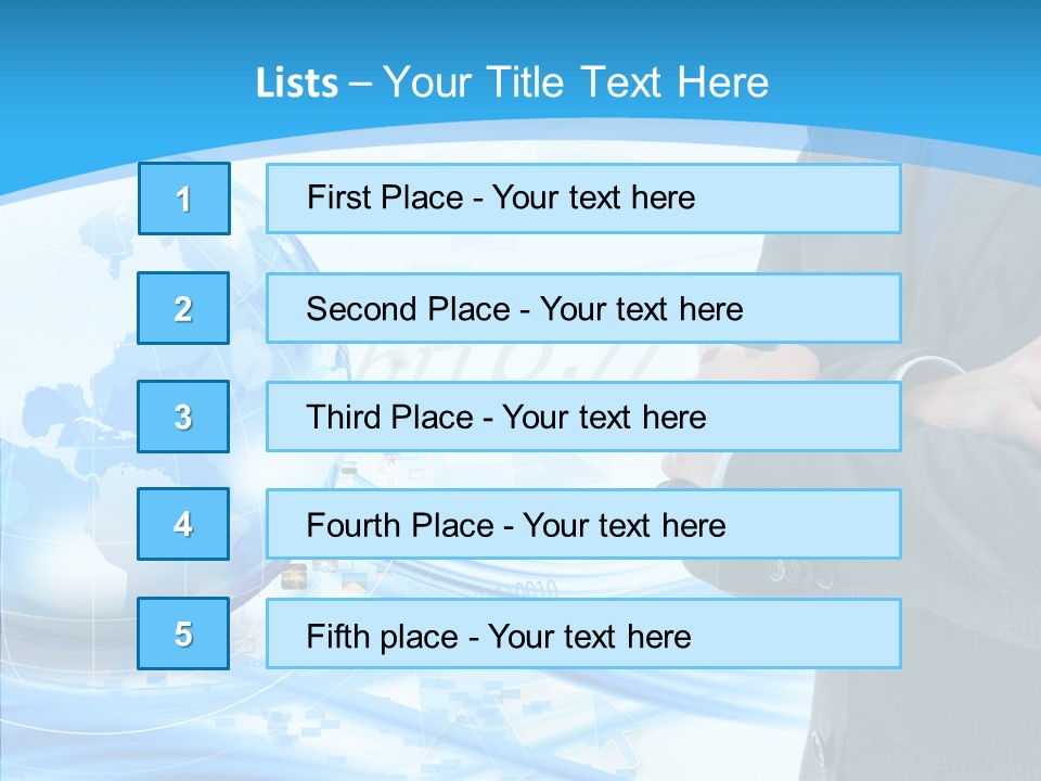 Confidence Planet Person PowerPoint Template