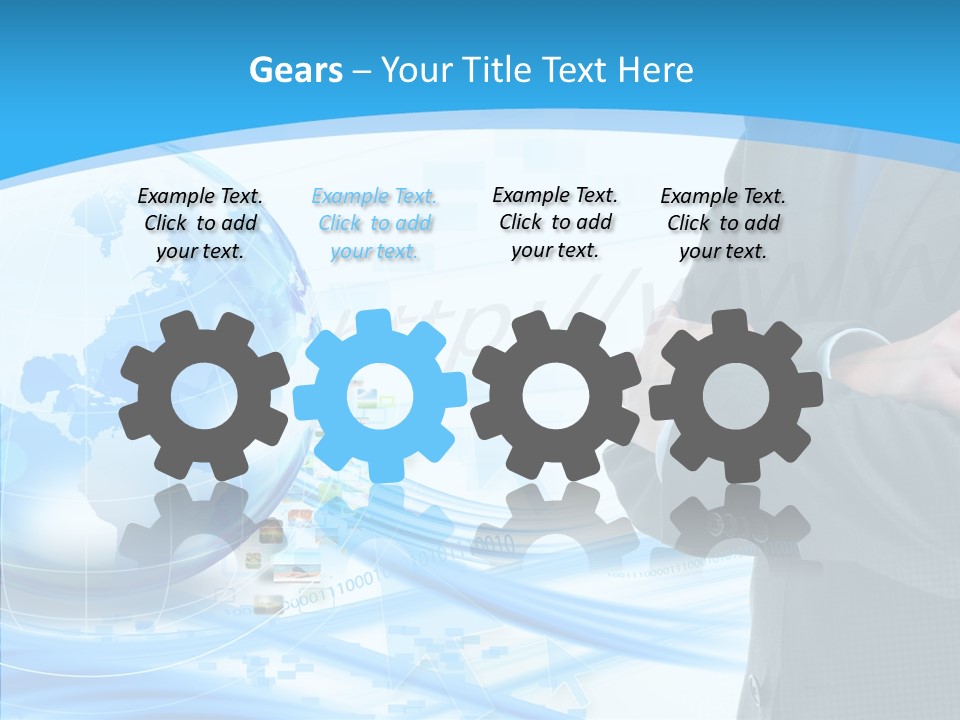 Confidence Planet Person PowerPoint Template