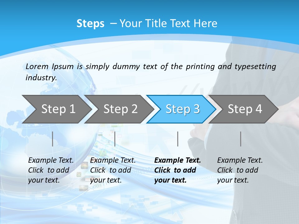 Confidence Planet Person PowerPoint Template