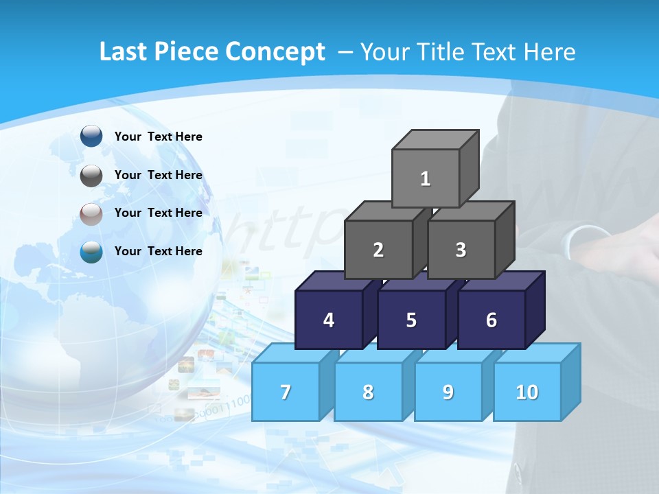 Confidence Planet Person PowerPoint Template