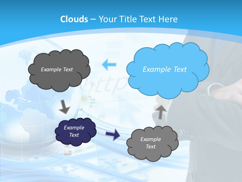 Confidence Planet Person PowerPoint Template
