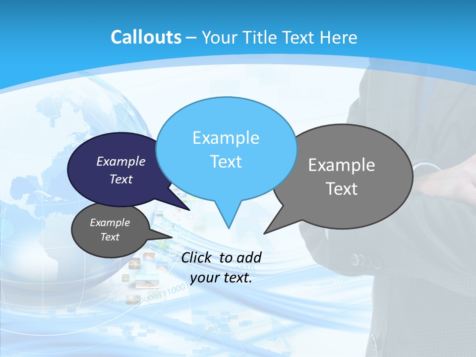 Confidence Planet Person PowerPoint Template