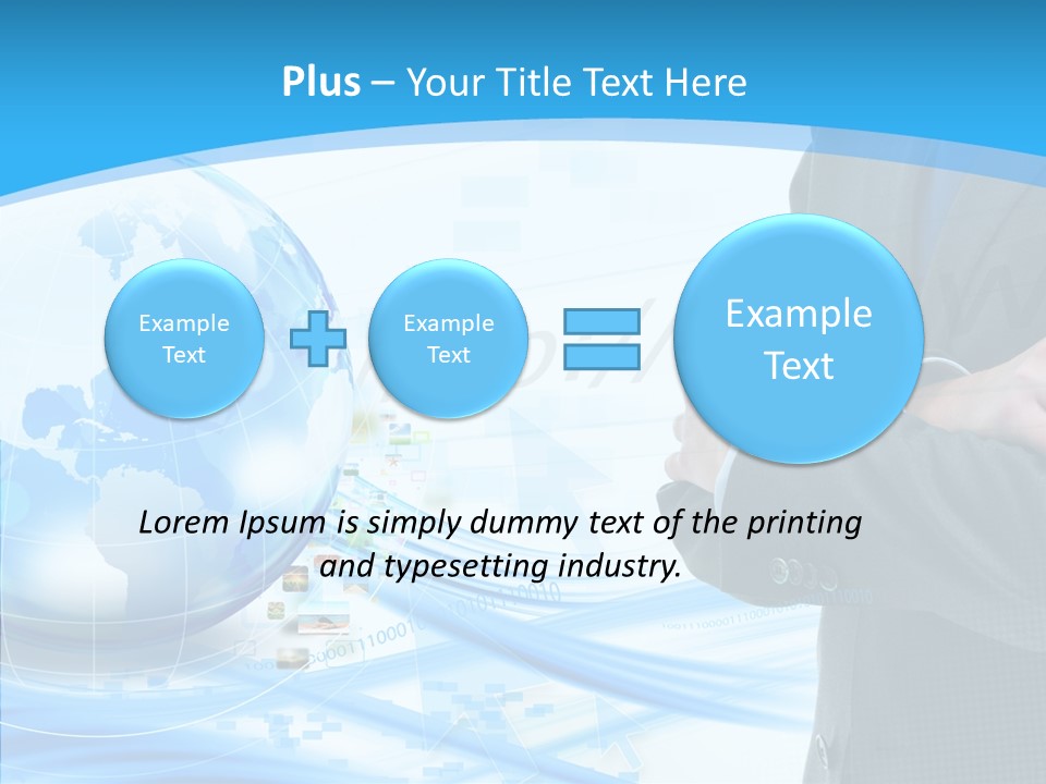 Confidence Planet Person PowerPoint Template