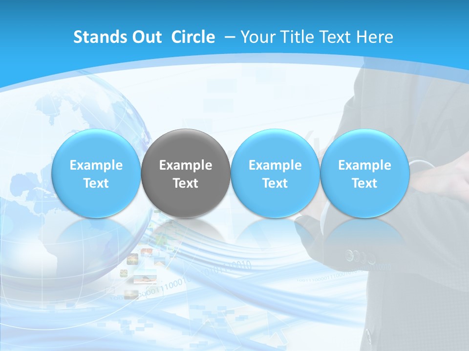 Confidence Planet Person PowerPoint Template