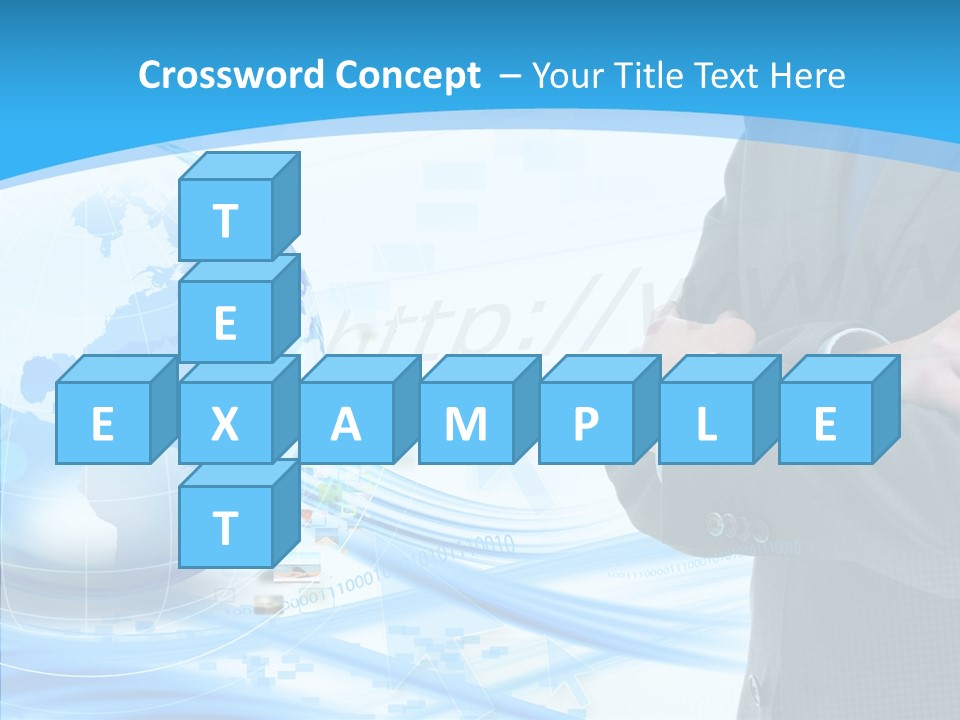 Confidence Planet Person PowerPoint Template