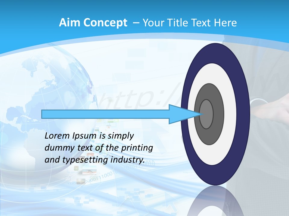 Confidence Planet Person PowerPoint Template