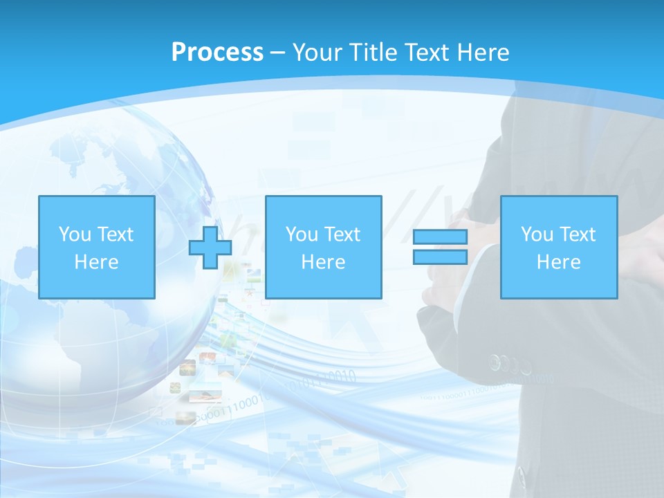 Confidence Planet Person PowerPoint Template