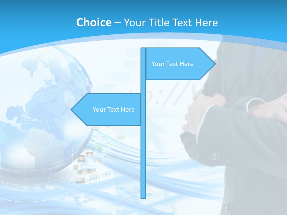 Confidence Planet Person PowerPoint Template