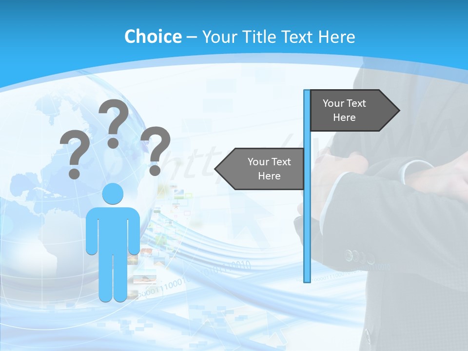 Confidence Planet Person PowerPoint Template