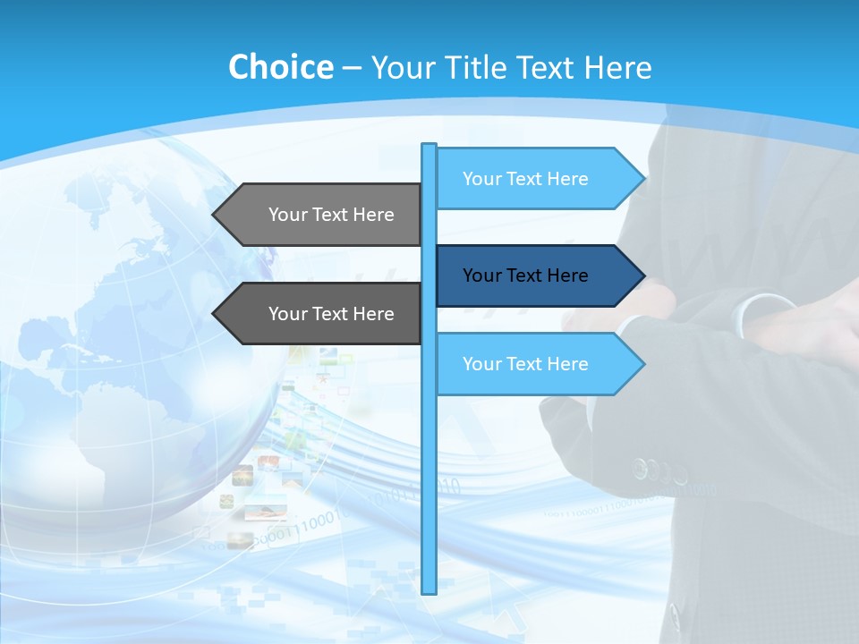 Confidence Planet Person PowerPoint Template