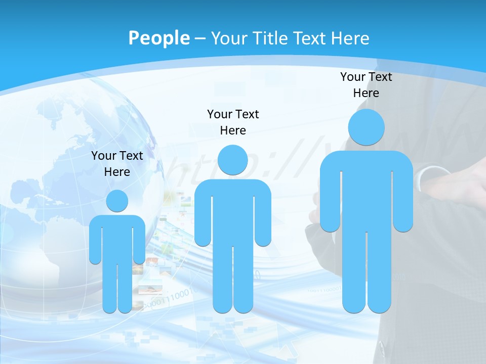 Confidence Planet Person PowerPoint Template