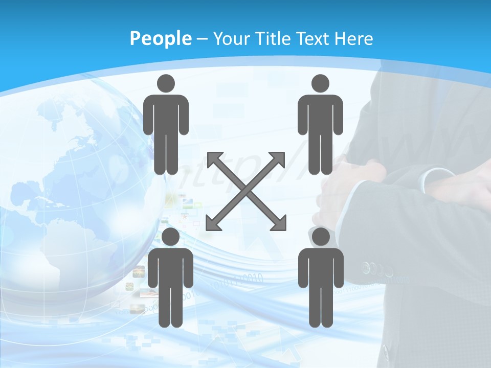 Confidence Planet Person PowerPoint Template