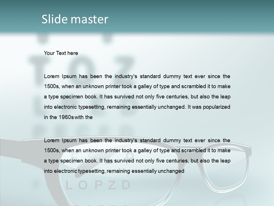 Letter Symbol Style PowerPoint Template