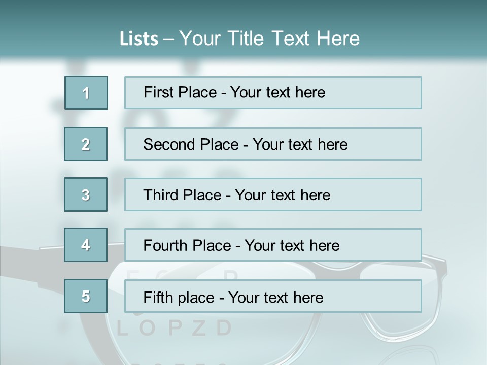Letter Symbol Style PowerPoint Template