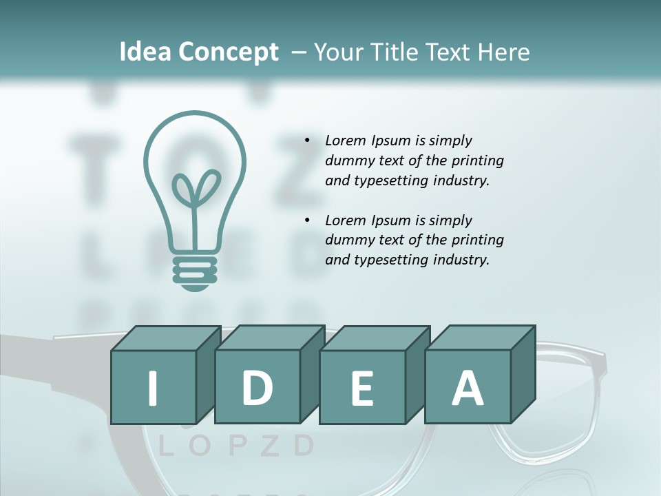 Letter Symbol Style PowerPoint Template