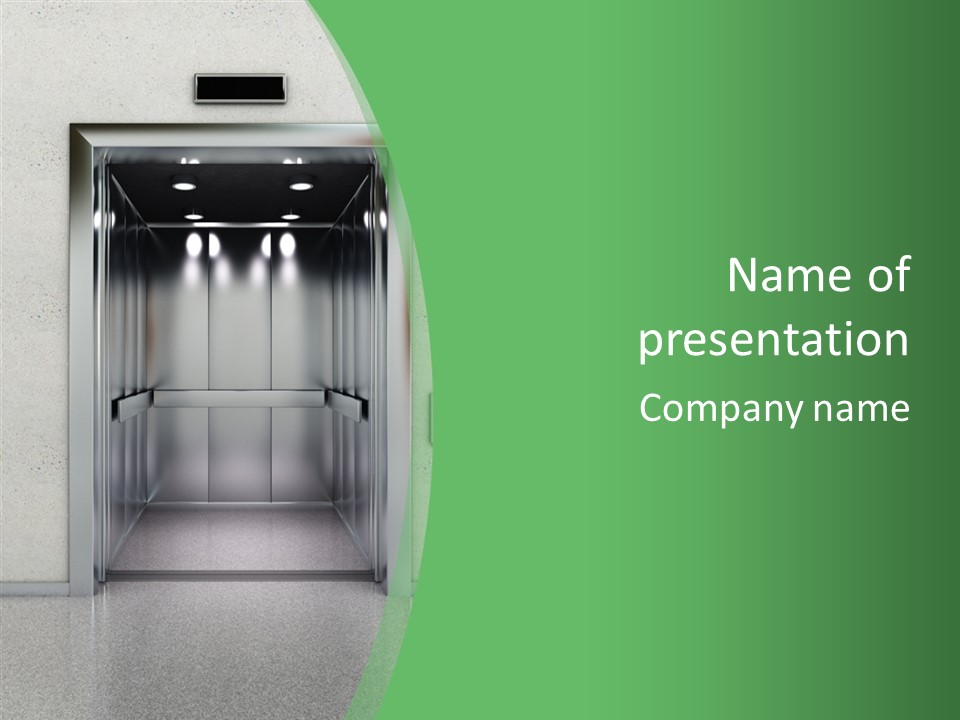 Brushed Reflection Lobby PowerPoint Template