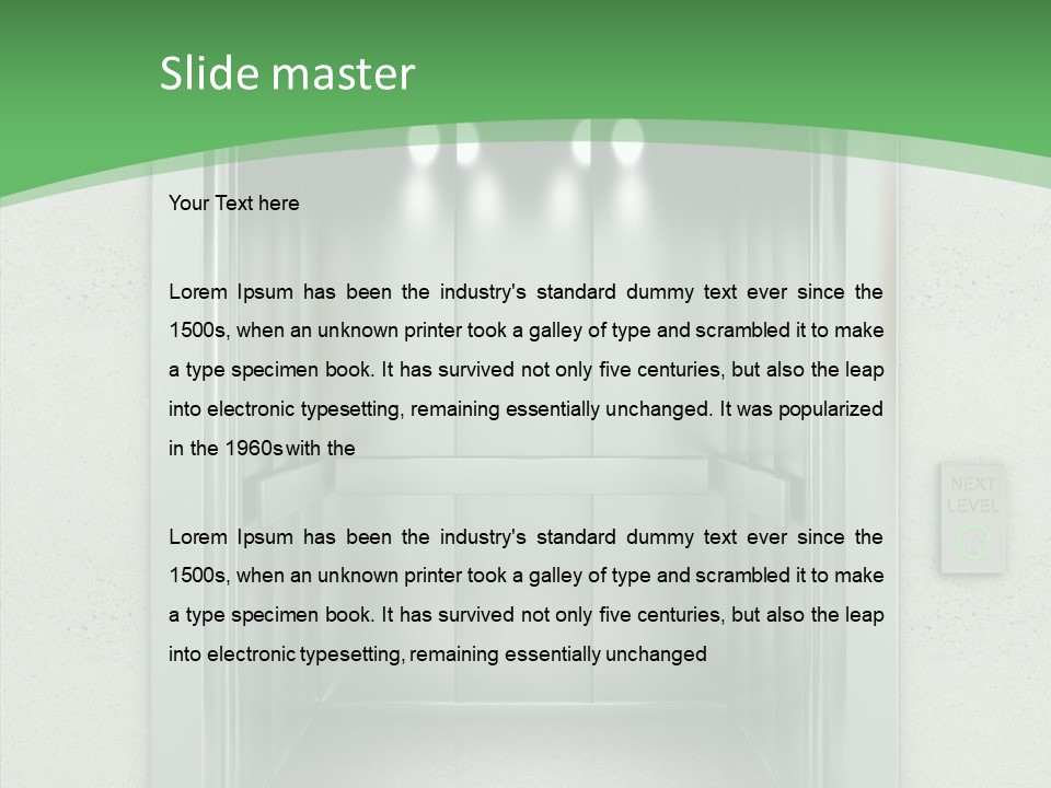 Brushed Reflection Lobby PowerPoint Template