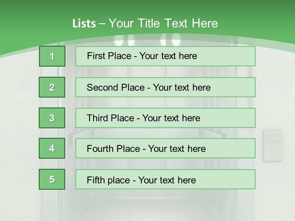 Brushed Reflection Lobby PowerPoint Template