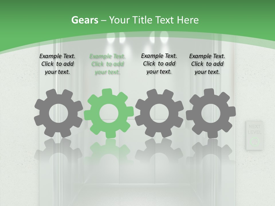 Brushed Reflection Lobby PowerPoint Template