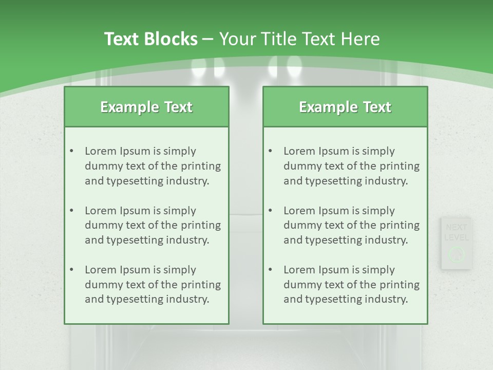 Brushed Reflection Lobby PowerPoint Template