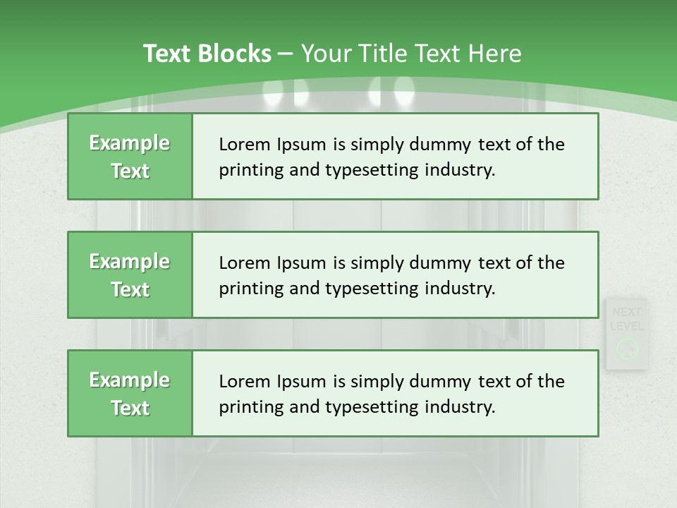 Brushed Reflection Lobby PowerPoint Template