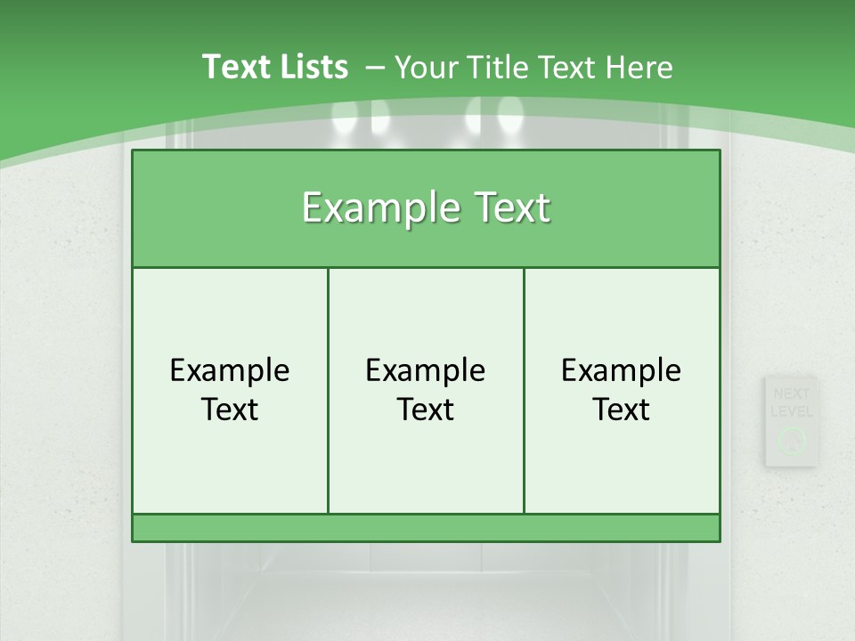 Brushed Reflection Lobby PowerPoint Template