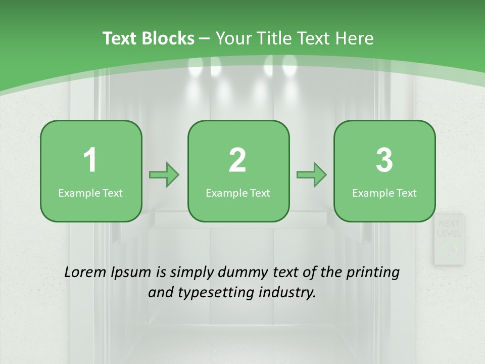 Brushed Reflection Lobby PowerPoint Template