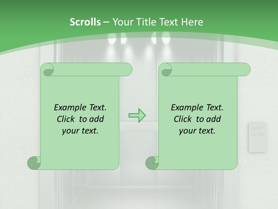 Brushed Reflection Lobby PowerPoint Template