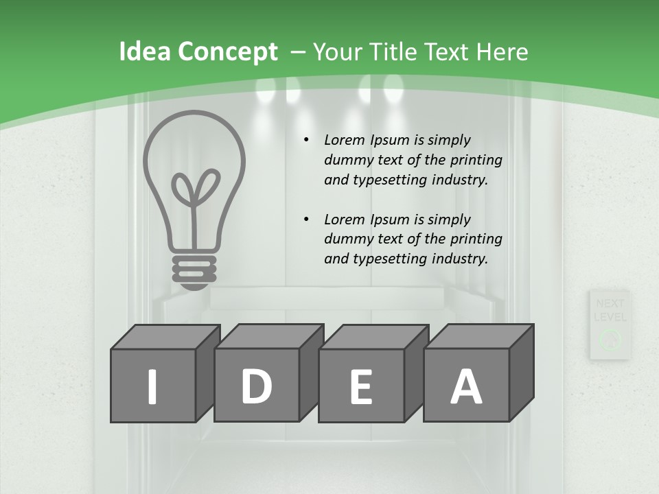 Brushed Reflection Lobby PowerPoint Template