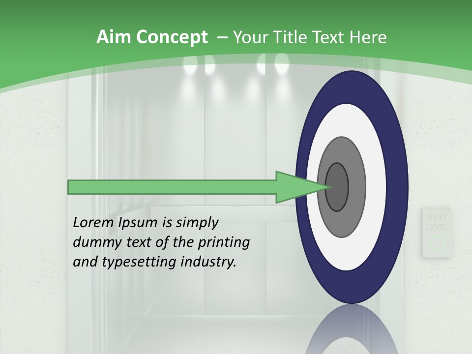 Brushed Reflection Lobby PowerPoint Template