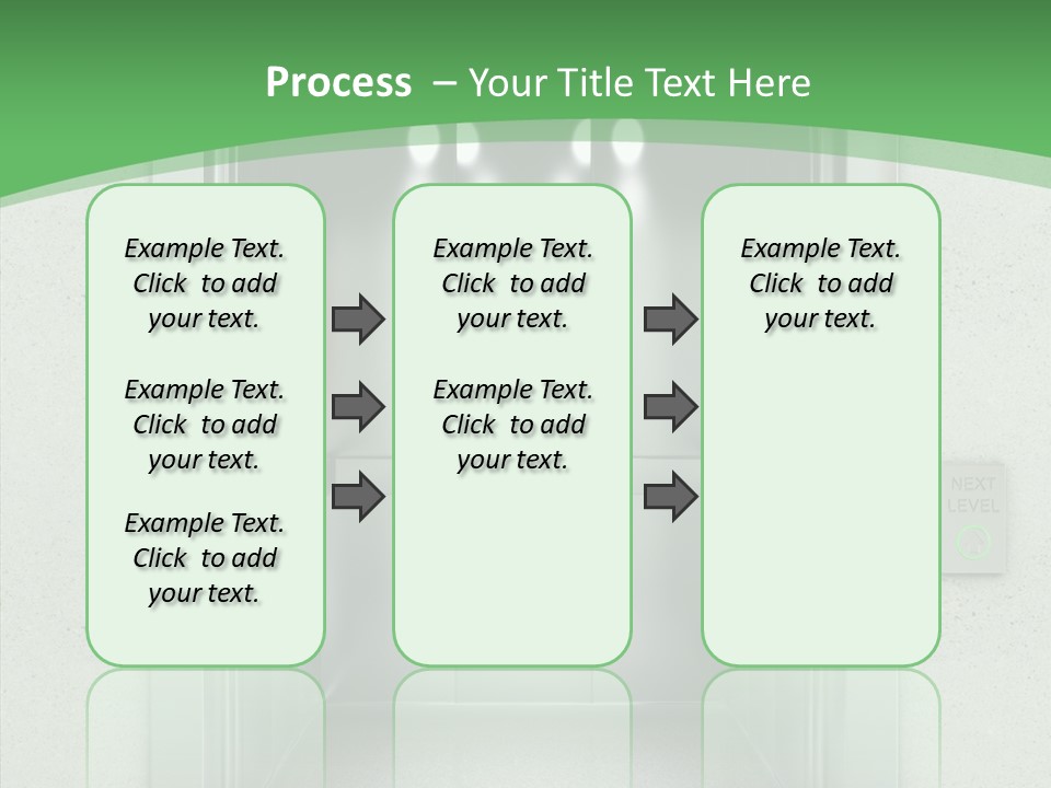Brushed Reflection Lobby PowerPoint Template