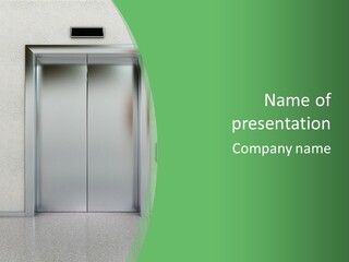 Office Door Gate PowerPoint Template