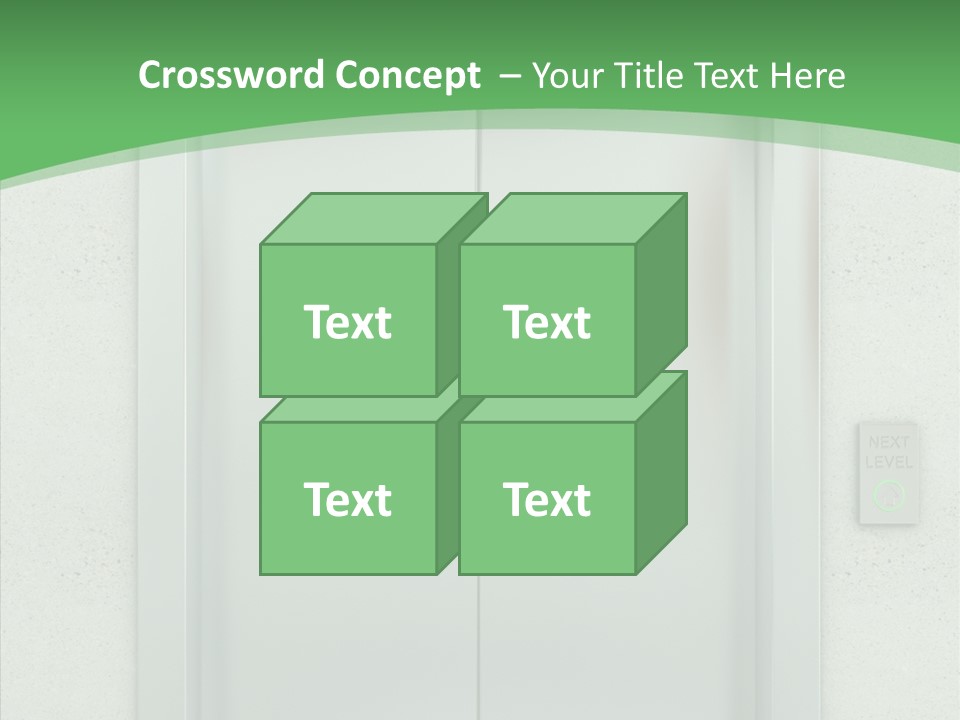 Office Door Gate PowerPoint Template