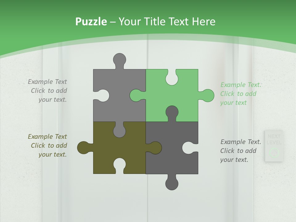 Office Door Gate PowerPoint Template