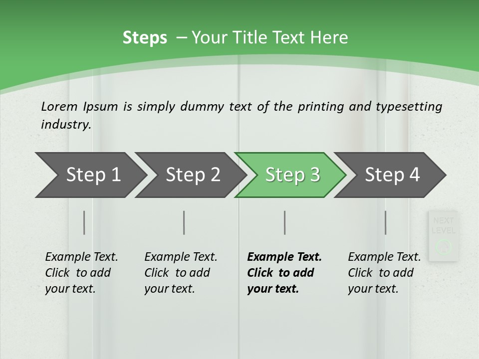 Office Door Gate PowerPoint Template