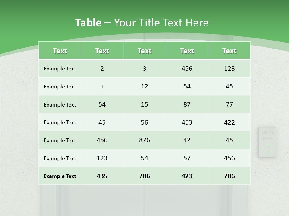 Office Door Gate PowerPoint Template