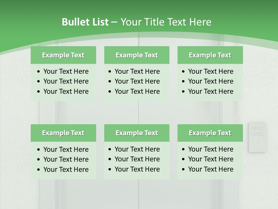 Office Door Gate PowerPoint Template