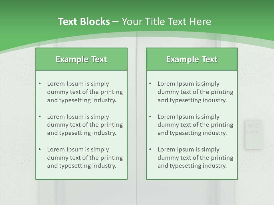 Office Door Gate PowerPoint Template