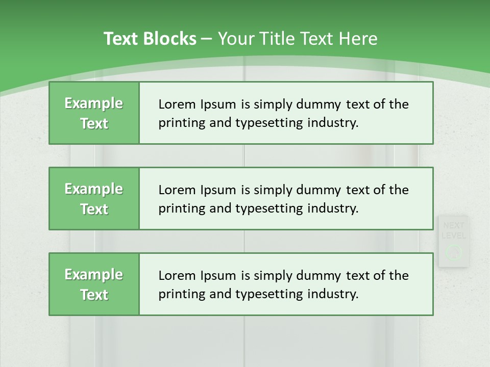 Office Door Gate PowerPoint Template