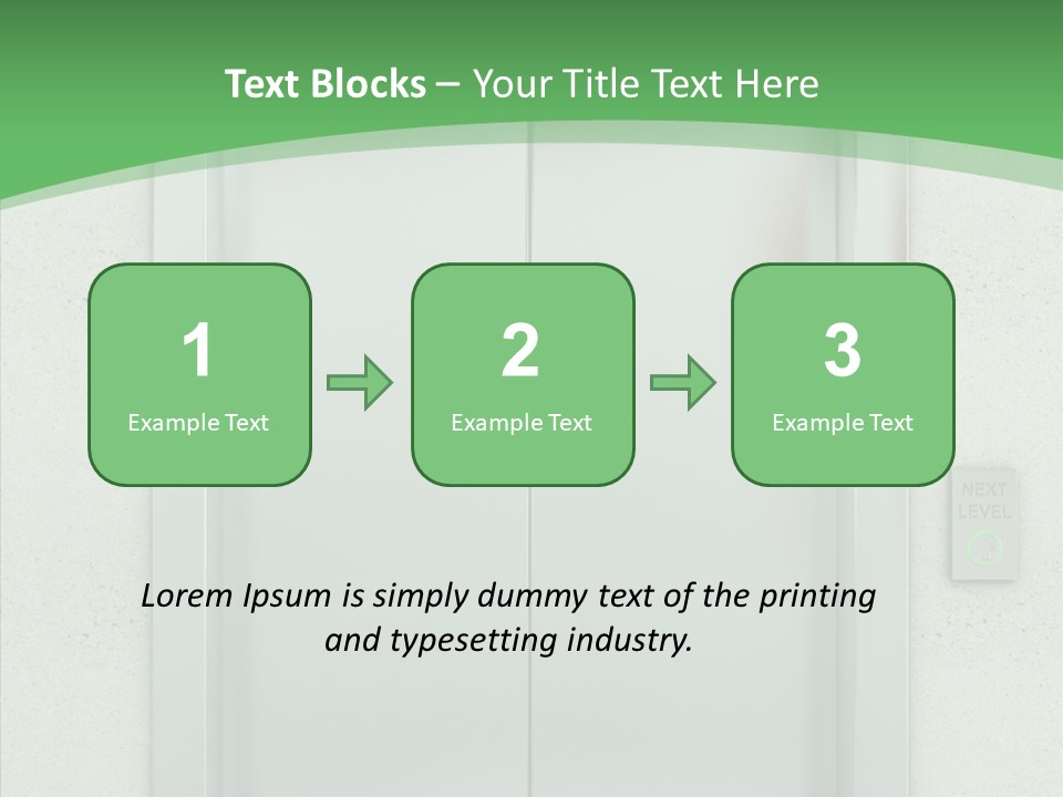 Office Door Gate PowerPoint Template