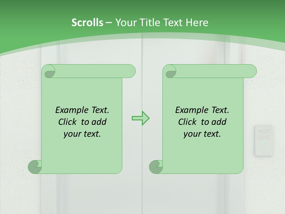 Office Door Gate PowerPoint Template