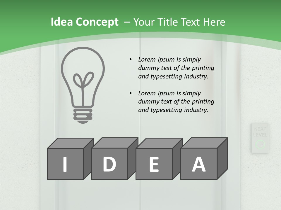 Office Door Gate PowerPoint Template